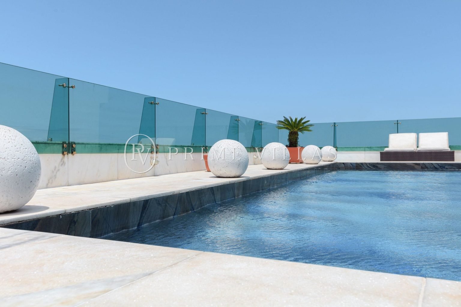 Vista da piscina