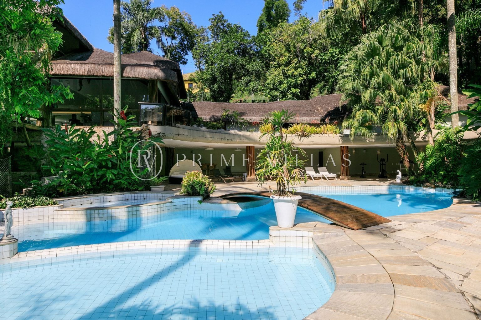 Vista da piscina