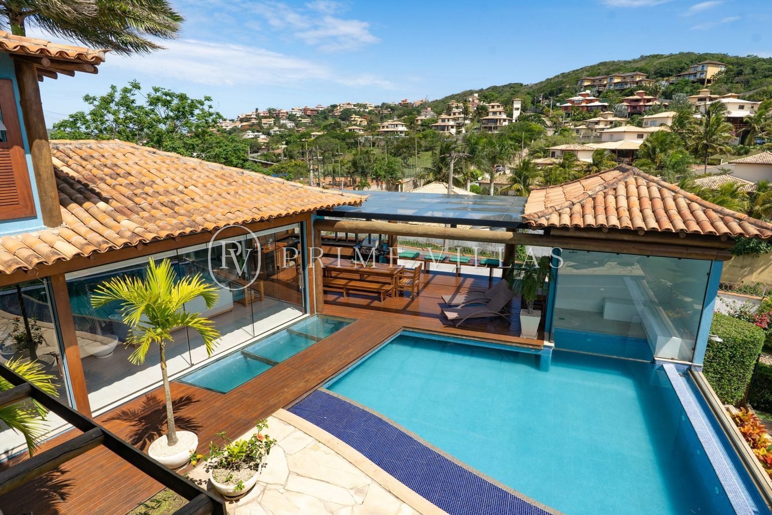 Vista da piscina