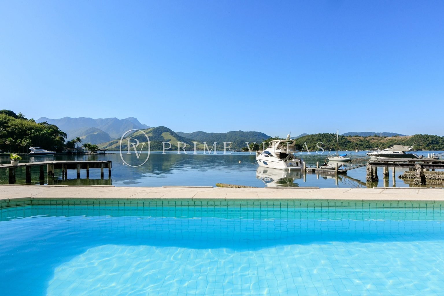Vista da piscina