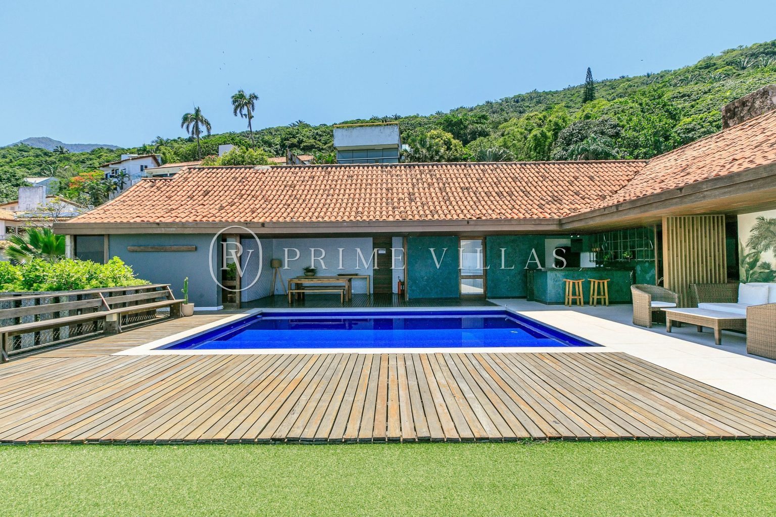 Vista da piscina